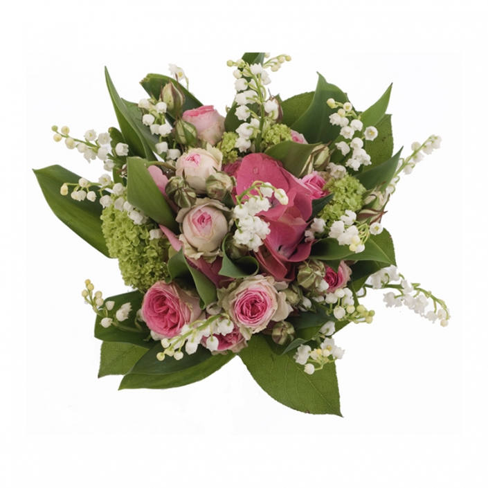 Bouquet de Muguet et autres fleurs couleurs pastel - 30€