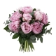 Exclu parfum de fleurs - Fête des mères - bouquet de 10 pivoines Sarah Bernardt et son feuillage assorti - 40€